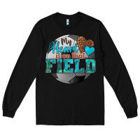 Black my heart is on that field soccer Long Sleeve Tee - HRA Design Shop