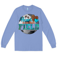 Colony Blue my heart is on that field soccer Long Sleeve Tee - HRA Design Shop