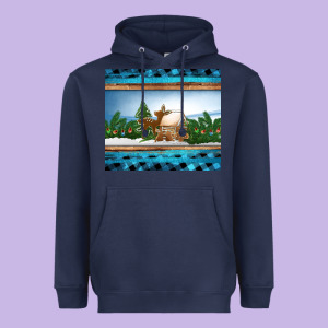 Christmas Cookie Jar Heavyweight Hoodie Designed By Jasminsmagicworld