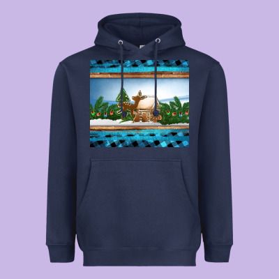 Christmas Cookie Jar Heavyweight Hoodie Designed By Jasminsmagicworld