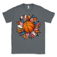 Charcoal Heather basketball sunflower Classic Tee - HRA Design Shop