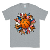 Heather Grey basketball sunflower Classic Tee - HRA Design Shop