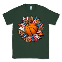 Sports Green basketball sunflower Classic Tee - HRA Design Shop