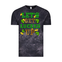 Cloud Black st patricks day lets get lucked up Vintage Tee - RanaPortraitStore
