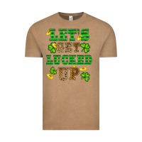 Vintage Coffee st patricks day lets get lucked up Vintage Tee - RanaPortraitStore