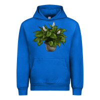 Cobalt Peace Lily Urban Hoodie - LillyAllenDesigns