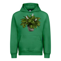 Emerald Peace Lily Urban Hoodie - LillyAllenDesigns