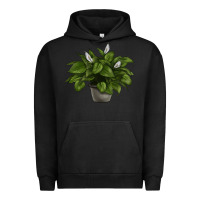 Pigment Black Peace Lily Urban Hoodie - LillyAllenDesigns