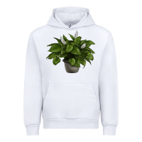 White Peace Lily Urban Hoodie - LillyAllenDesigns
