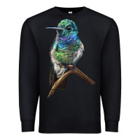 Black Ruby Throcuted Hummingbird Premium Sweatshirt - LillyAllenDesigns