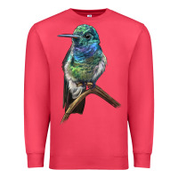 Cardinal Ruby Throcuted Hummingbird Premium Sweatshirt - LillyAllenDesigns