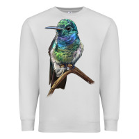 Dove Grey Ruby Throcuted Hummingbird Premium Sweatshirt - LillyAllenDesigns