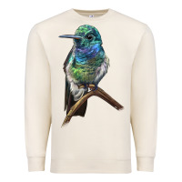 Sandshell Ruby Throcuted Hummingbird Premium Sweatshirt - LillyAllenDesigns