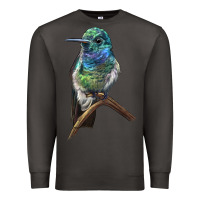 Smoke Ruby Throcuted Hummingbird Premium Sweatshirt - LillyAllenDesigns