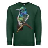 Sports Green Ruby Throcuted Hummingbird Premium Sweatshirt - LillyAllenDesigns
