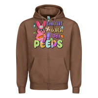 Chestnut chillin' with my peeps Zipper Hoodie - Artiststas