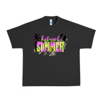 Pigment Black hot girl summer with palms Urban Heavy Tee - texasbilliewilder