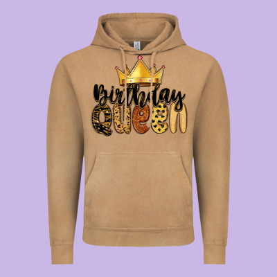 Vintage Hoodie birthday queen
