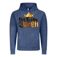 Vintage Denim birthday queen Vintage Hoodie - MaliasSmallBusiness