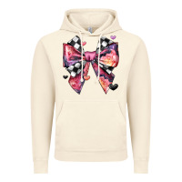Vintage Artic coquette bow floral checkered pattern Vintage Hoodie - JahusDesignShop