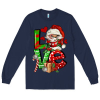 Navy love gnomes Long Sleeve Tee - FaDigitalArtStudio