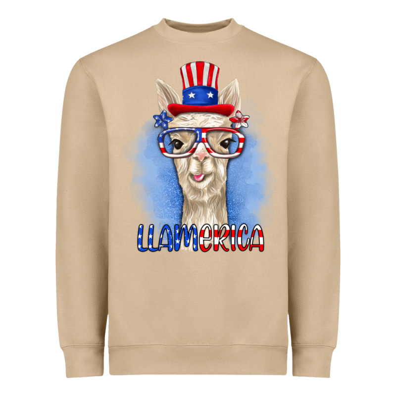 Llamerica Heavyweight Sweatshirt by RanaPortraitStore | Teevron