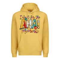 Antique Gold i do it for the aha moments Premium Hoodie - NancyCooperArtShop
