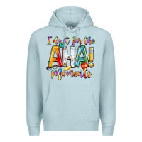 Blue Mist i do it for the aha moments Premium Hoodie - NancyCooperArtShop