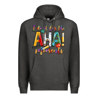 Charcoal Heather i do it for the aha moments Premium Hoodie - NancyCooperArtShop
