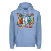 Colony Blue i do it for the aha moments Premium Hoodie - NancyCooperArtShop