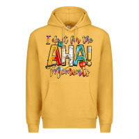 Mustard i do it for the aha moments Premium Hoodie - NancyCooperArtShop