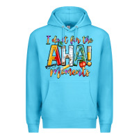 Ocean Blue i do it for the aha moments Premium Hoodie - NancyCooperArtShop