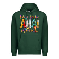 Sports Green i do it for the aha moments Premium Hoodie - NancyCooperArtShop