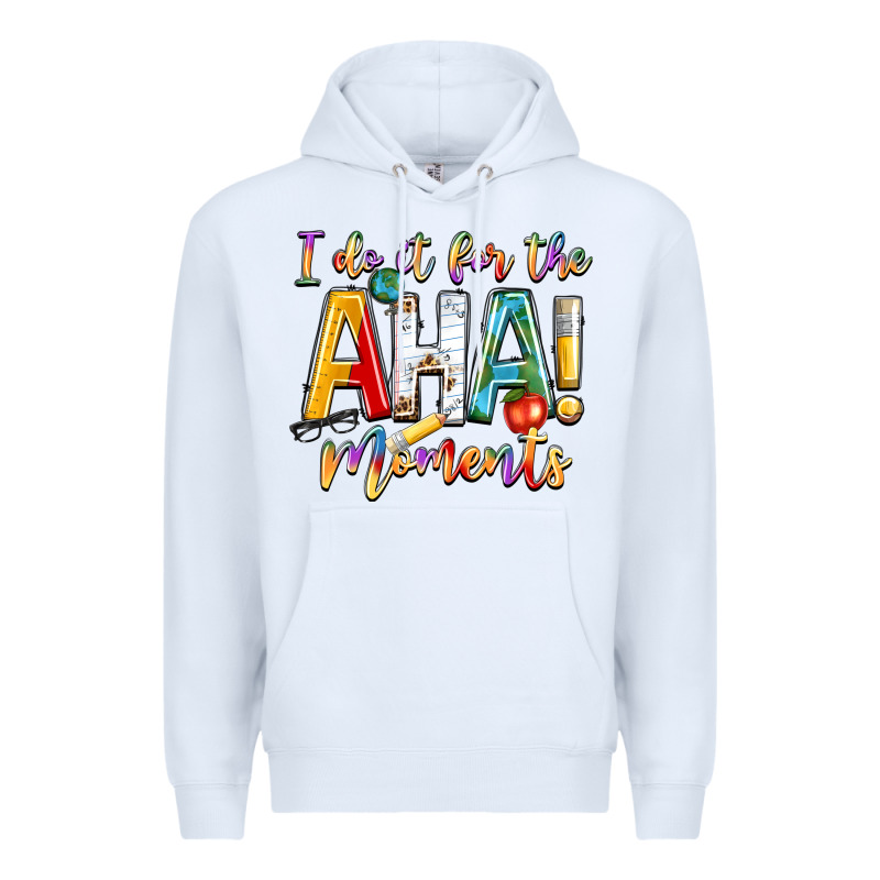 I Do It For The Aha Moments Premium Hoodie by NancyCooperArtShop | Teevron