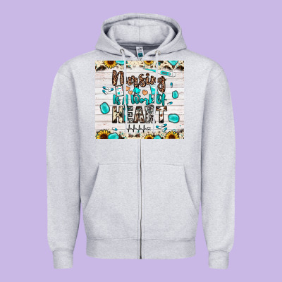 Nursing Is A Work Of Heart Zipper Hoodie Designed By Jahusdesignshop