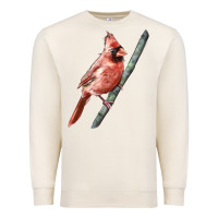 Sandshell Northern Cardinal Bird Premium Sweatshirt - LillyAllenDesigns
