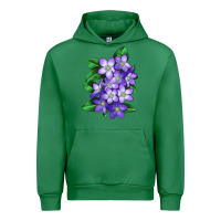 Emerald Mayflower Plant Illustrations Urban Hoodie - LillyAllenDesigns