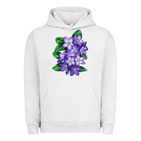 Pigment Lunar Rock Mayflower Plant Illustrations Urban Hoodie - LillyAllenDesigns