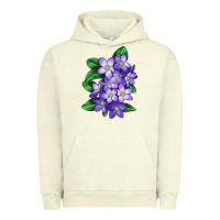 Pigment Pistachio Mayflower Plant Illustrations Urban Hoodie - LillyAllenDesigns