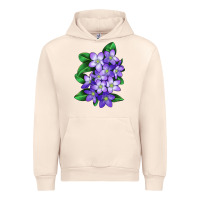 Sandshell Mayflower Plant Illustrations Urban Hoodie - LillyAllenDesigns