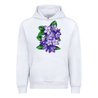 White Mayflower Plant Illustrations Urban Hoodie - LillyAllenDesigns