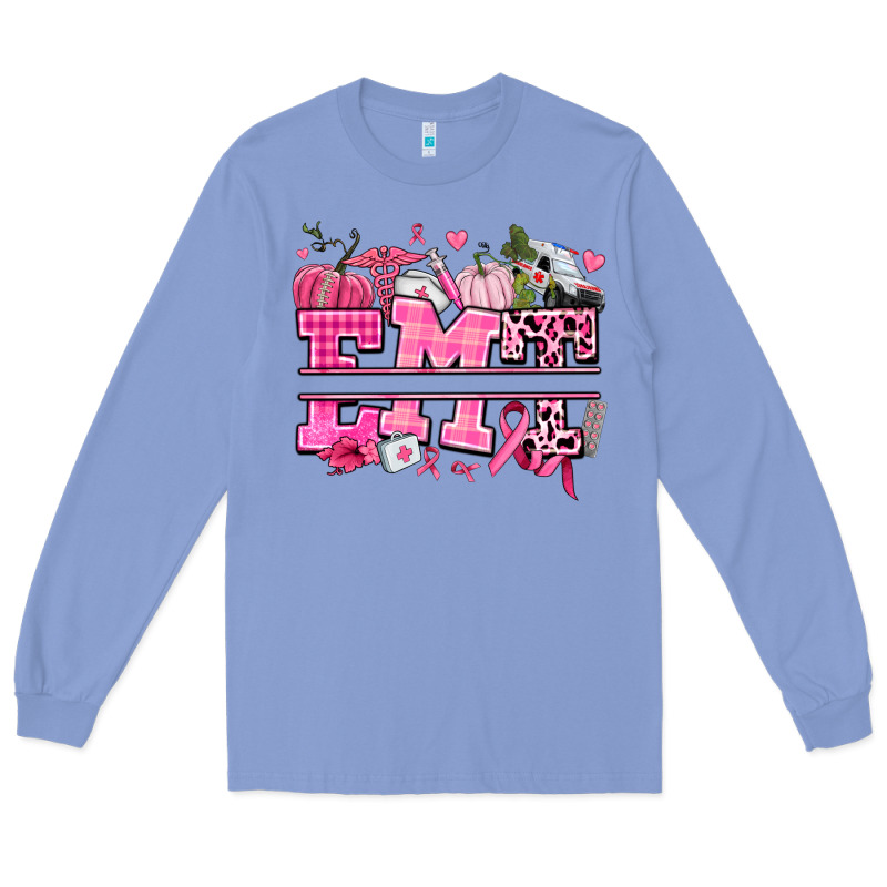 Emt Cancer And Fall Long Sleeve Tee by AdoDesignShop | Teevron