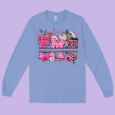 Emt Cancer And Fall Long Sleeve Tee Designed By Adodesignshop