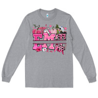 Heather Grey emt cancer and fall Long Sleeve Tee - AdoDesignShop