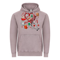 Vintage Zinc christmas nurse Vintage Hoodie - MaliasSmallBusiness