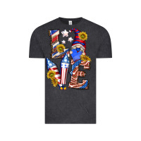 Vintage Black love 4th of july with gnome Vintage Tee - texasbilliewilder