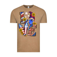 Vintage Coffee love 4th of july with gnome Vintage Tee - texasbilliewilder