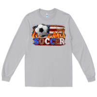 Moon Dust western american flag soccer Long Sleeve Tee - HRA Design Shop