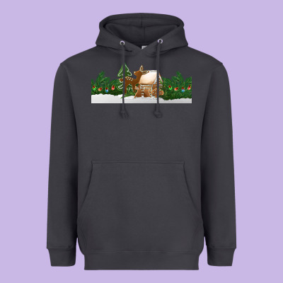 Christmas Cookie Jar Heavyweight Hoodie Designed By Jasminsmagicworld