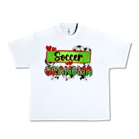 White soccer grandma with leopard Urban Heavy Tee - Zillion Design Studio